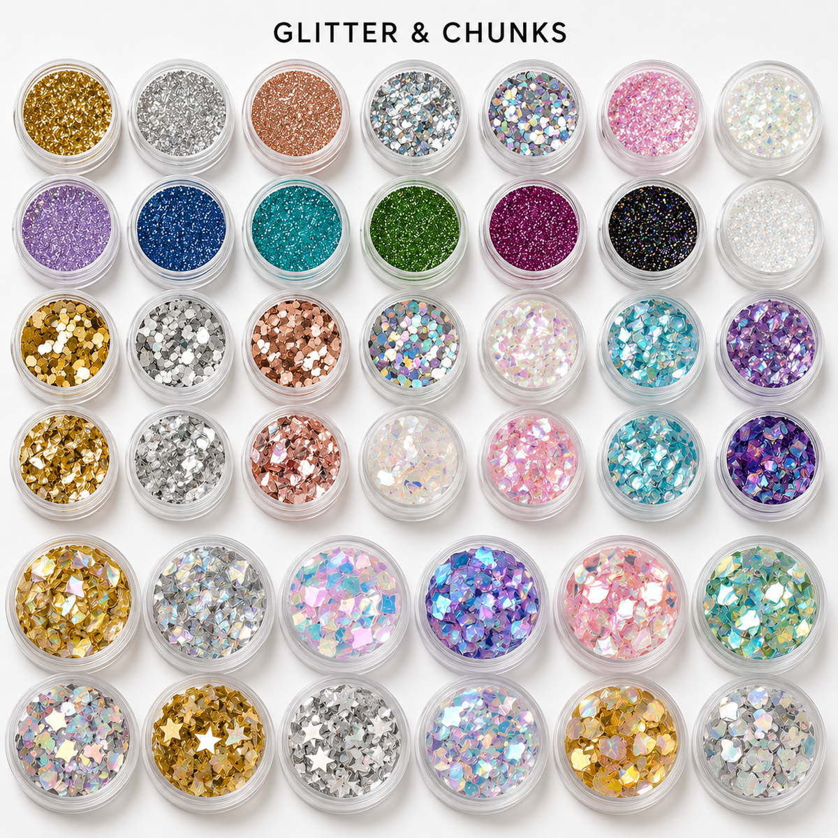 GLITTER AND CHUNKS ALL