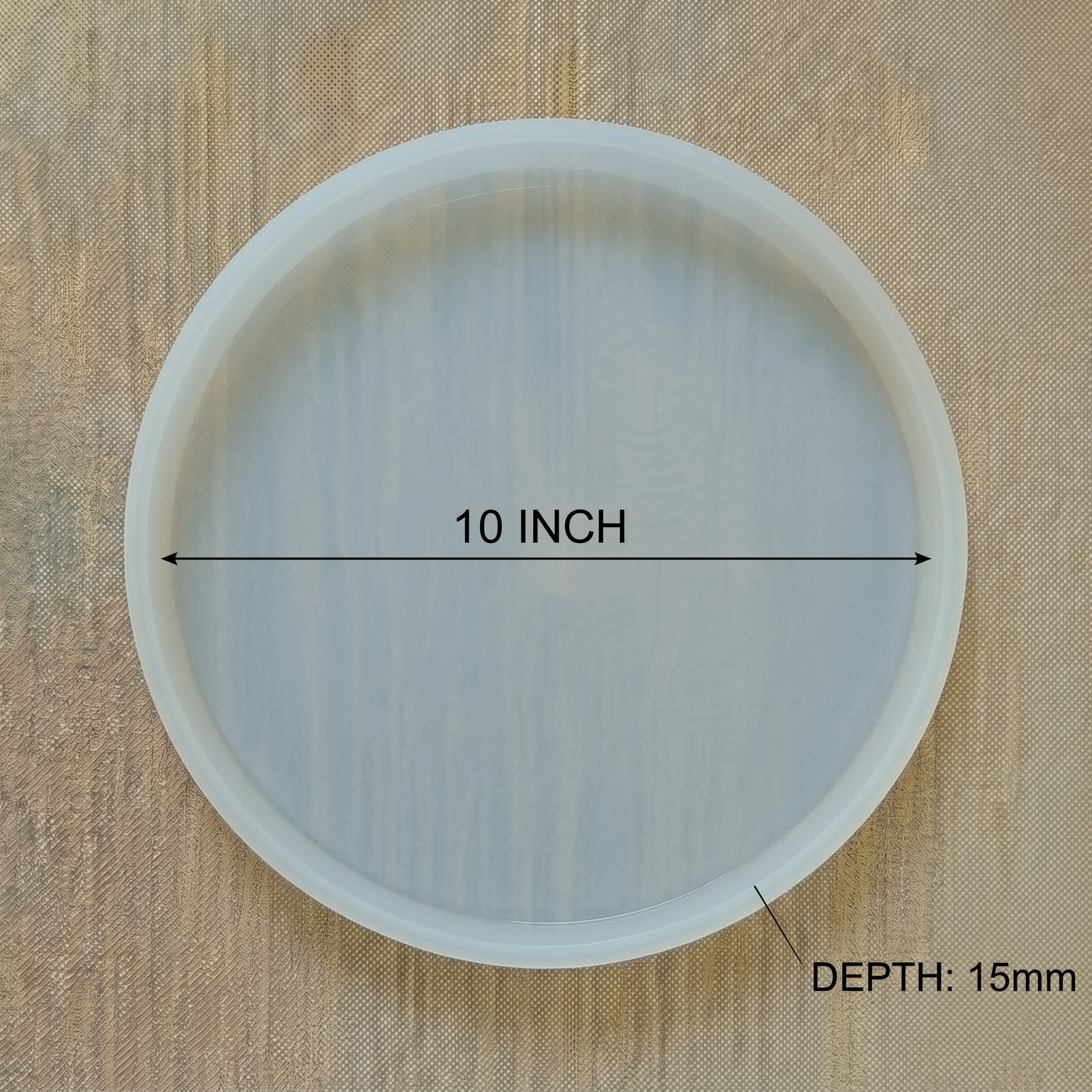 10" Round Tray Mould (15mm Deep)