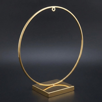 Round Frame Hanger Metal Stand – Gold