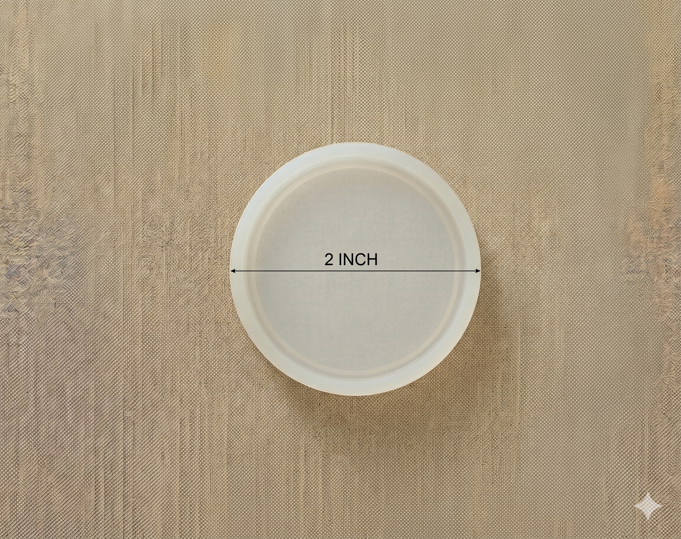 2" Round Coaster & Keychain Mould (Without Hole)