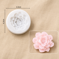 3D Rose Candle Flower Handmade Mould
