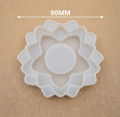 3 Step Flower Tealight Holder Mould 90mm