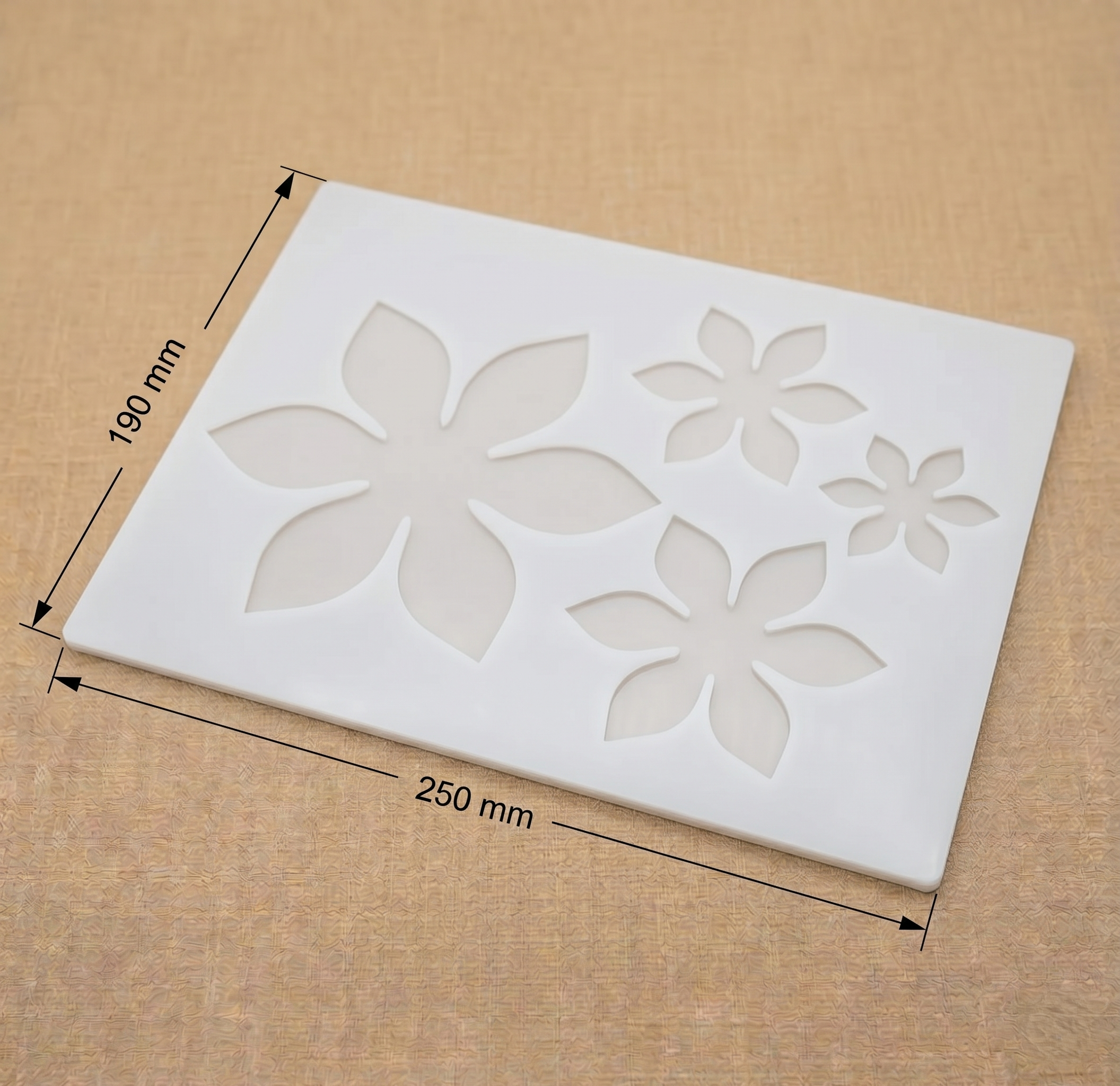 4 Cavity 3D Flower Mould