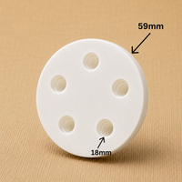 5 Cavity Flatback Rose Petal Candle Mould