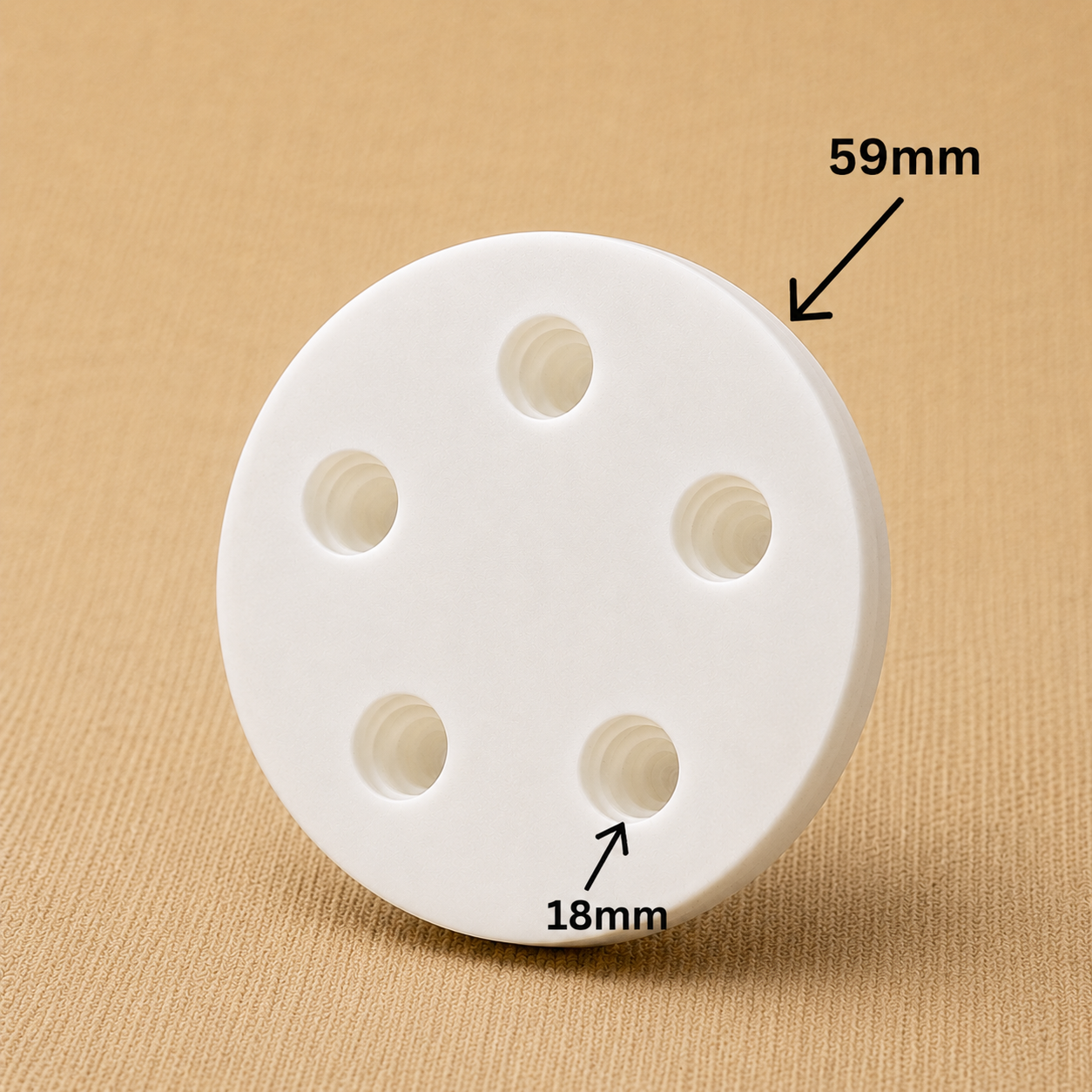 5 Cavity Flatback Rose Petal Candle Mould