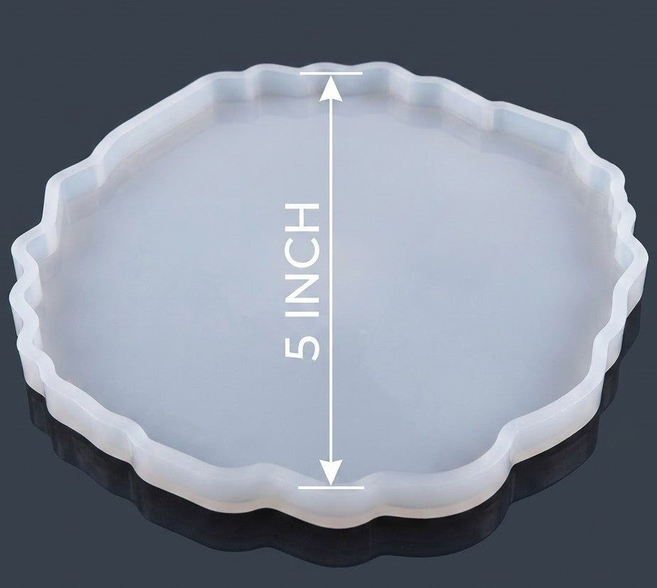 5" Round Agate Coaster Mould
