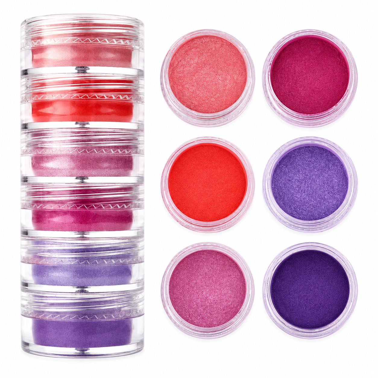 6 Shade Pearl Mica Powder Set B