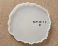 8" Round Agate Tray & Photo Frame Mould