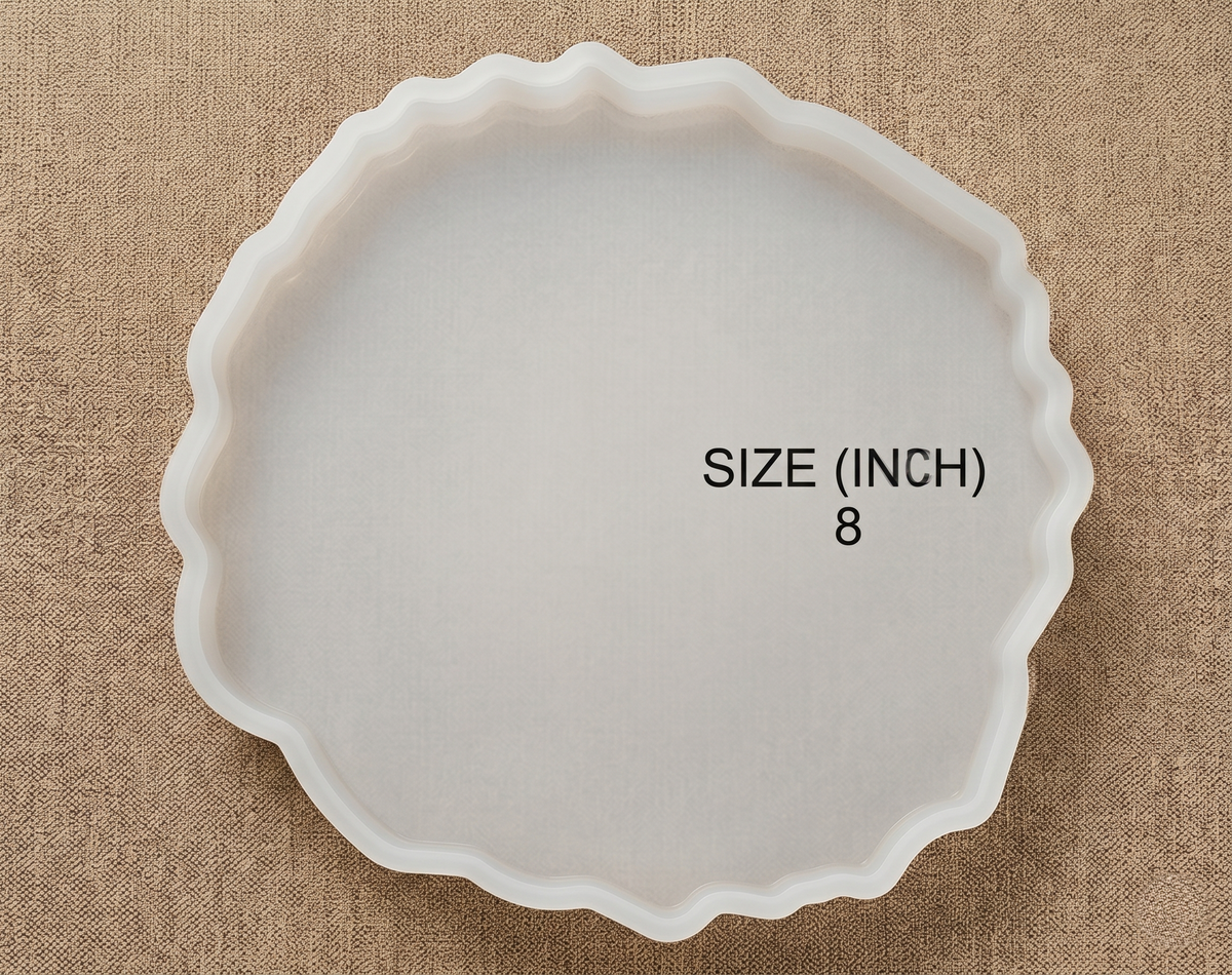 New 8" Round Agate Tray Mould
