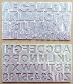 Back Pouring Alphabet With Hole Mould