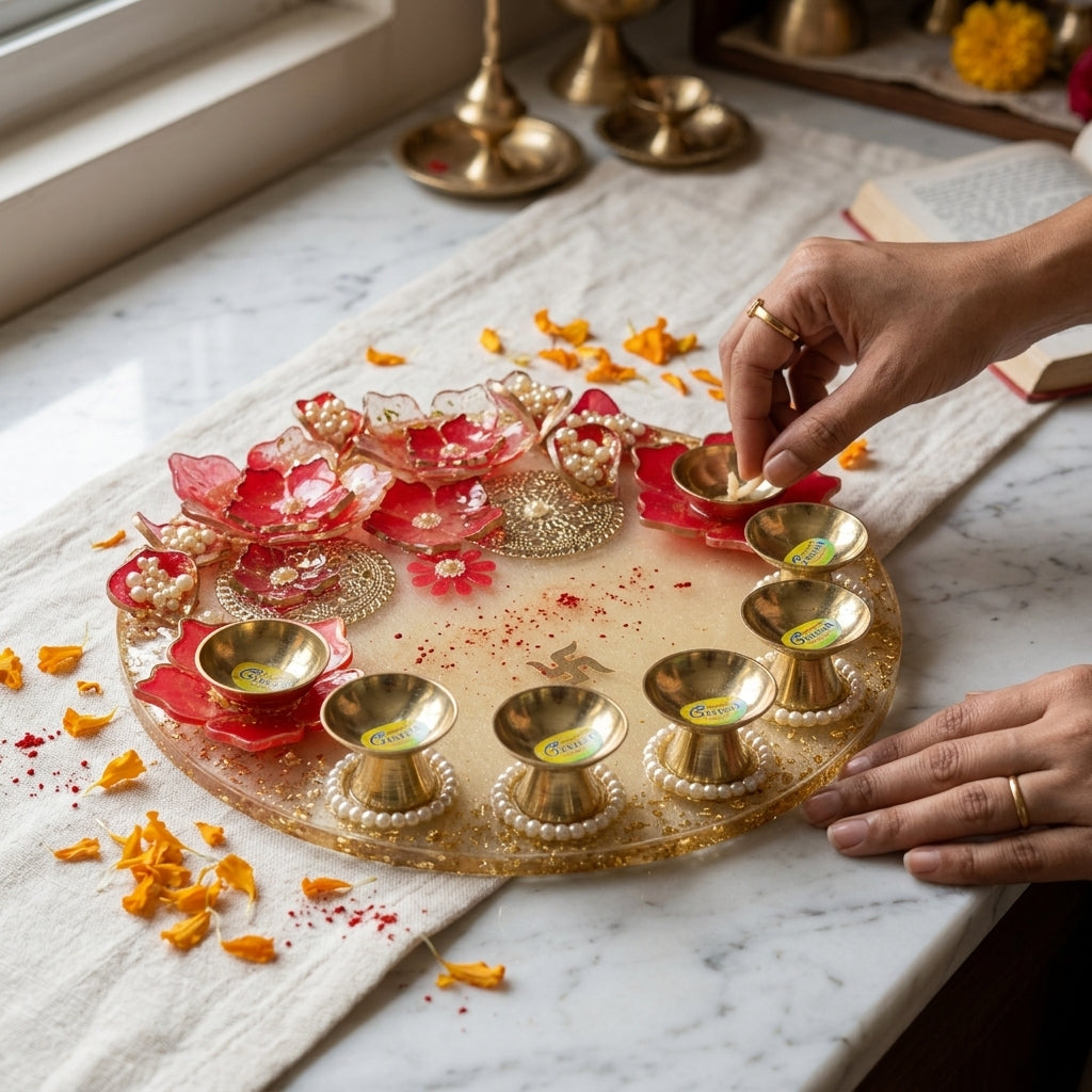 Red Lotus Celebration Platter (10 inch)