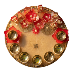 Red Lotus Celebration Platter (10 inch)