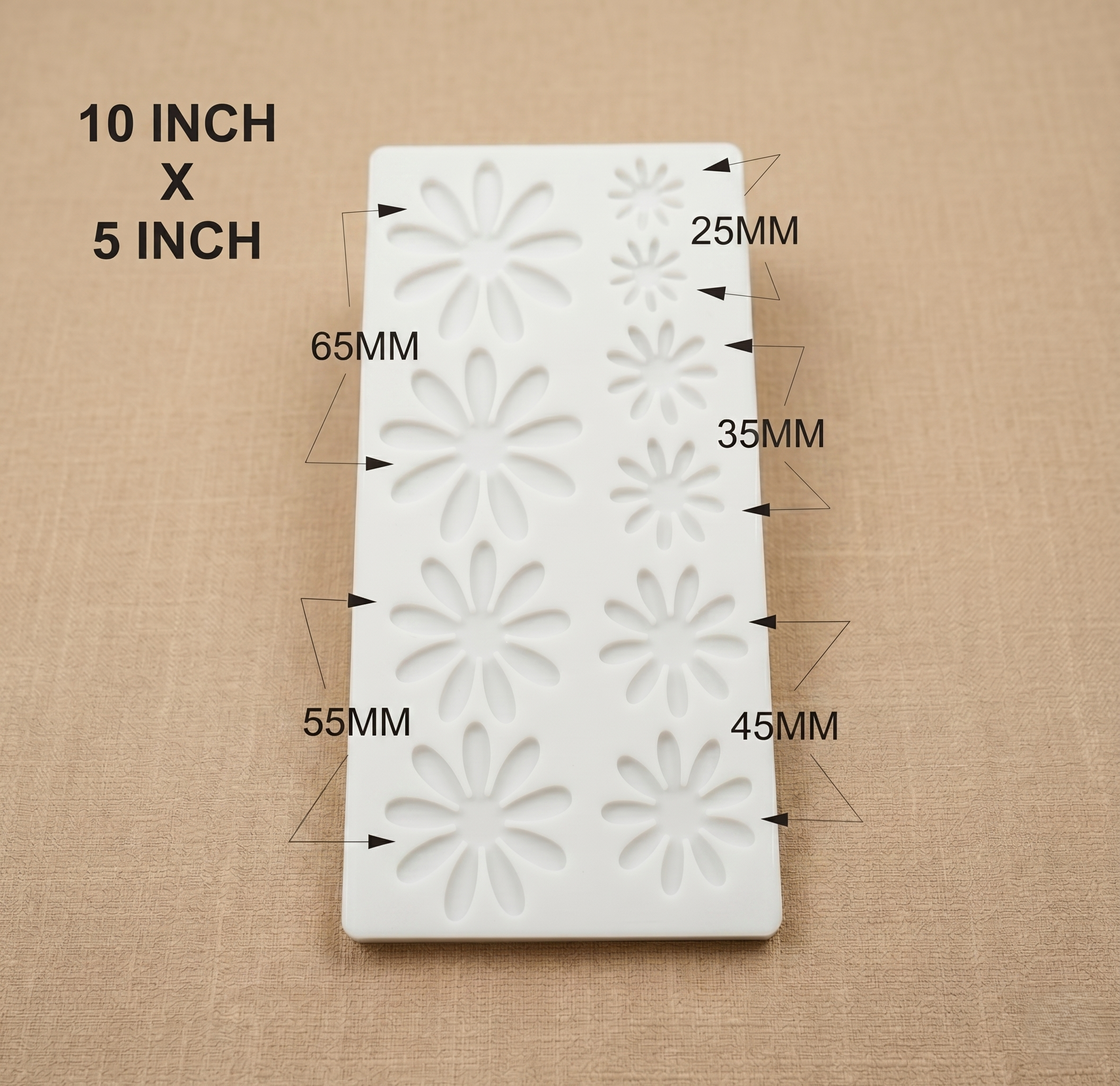 5 Cavity 3D Flower Mould
