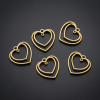 5 In 1 Double Heart Bezels Set – Gold