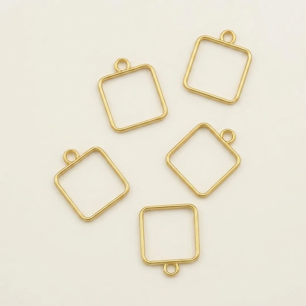 5 In 1 Gold Square Bezel Set