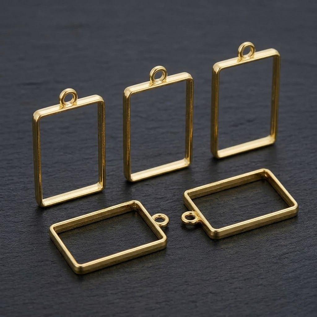 5 In 1 Rectangle Bezels Set – Gold
