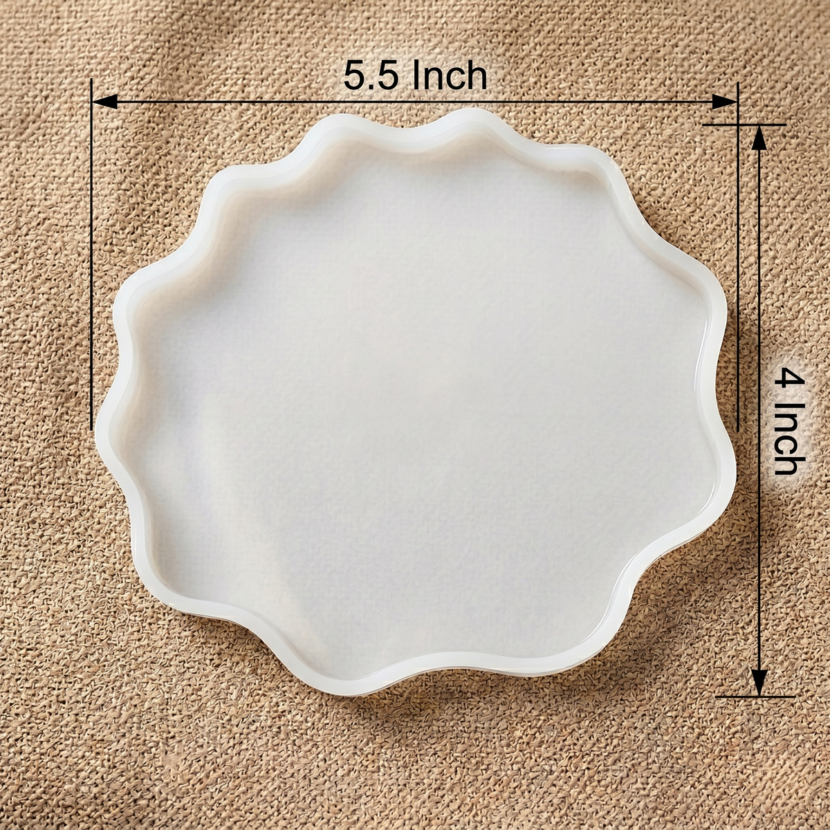 Oval Uneven Coaster Mould 5.5×4 Inch