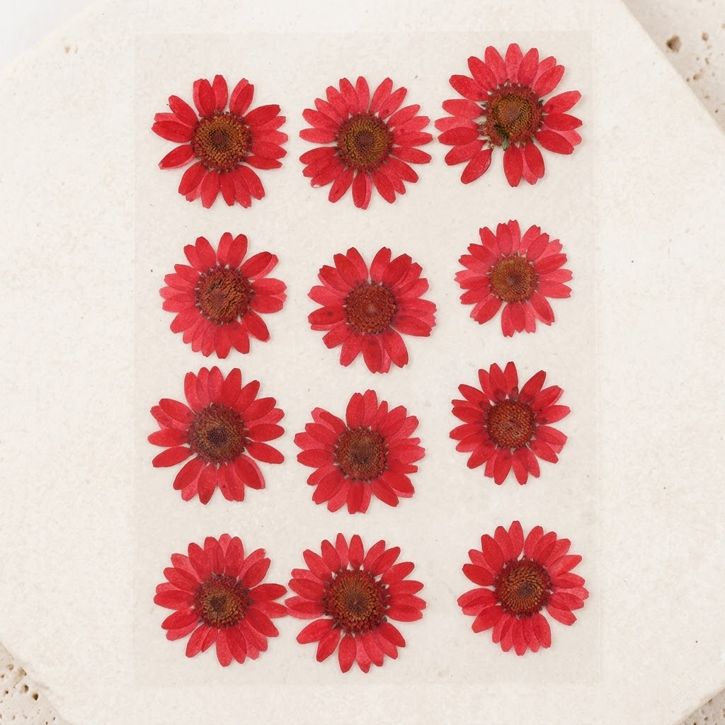 Red Daisy Pressed Dry Flower Fl2005