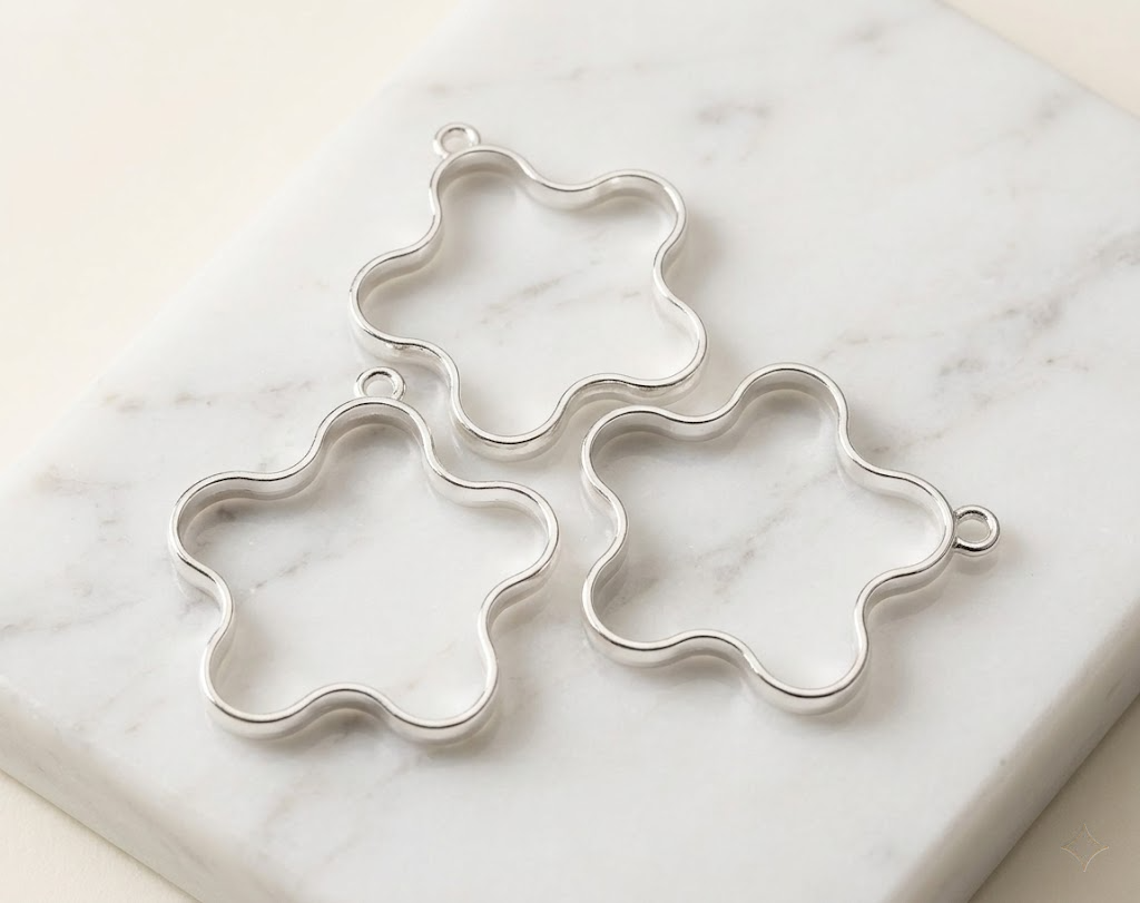 Flower Bezels – Silver