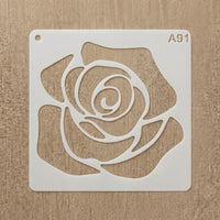 Stencil A091 – Rose Design 15.5cm