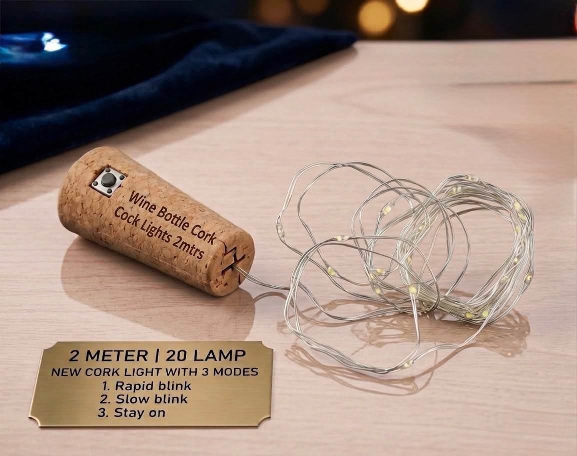 Wine Bottle Cork Lights 2m Warm White